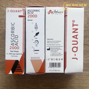 Que thử nhanh axit ascorbic 0-2000 ppm, 212.1 Johnson