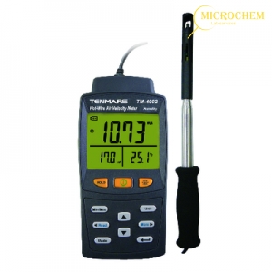 Máy đo tốc độ gió, nhiệt độ, độ ẩm và lưu lượng trong đường ống TM-4002 Tenmars – Đài Loan