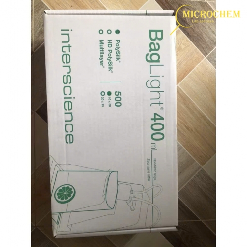 Túi dập mẫu tiệt trùng BAGLIGHT 400 mL, 500 cái/hộp code 132050, Interscience