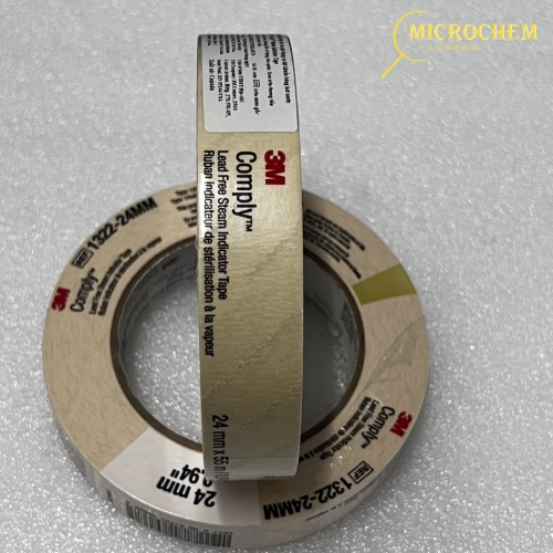 Băng keo chỉ thị nhiệt (hấp ướt) 3M, 1322-24 MM, khổ 24 mm x 55m