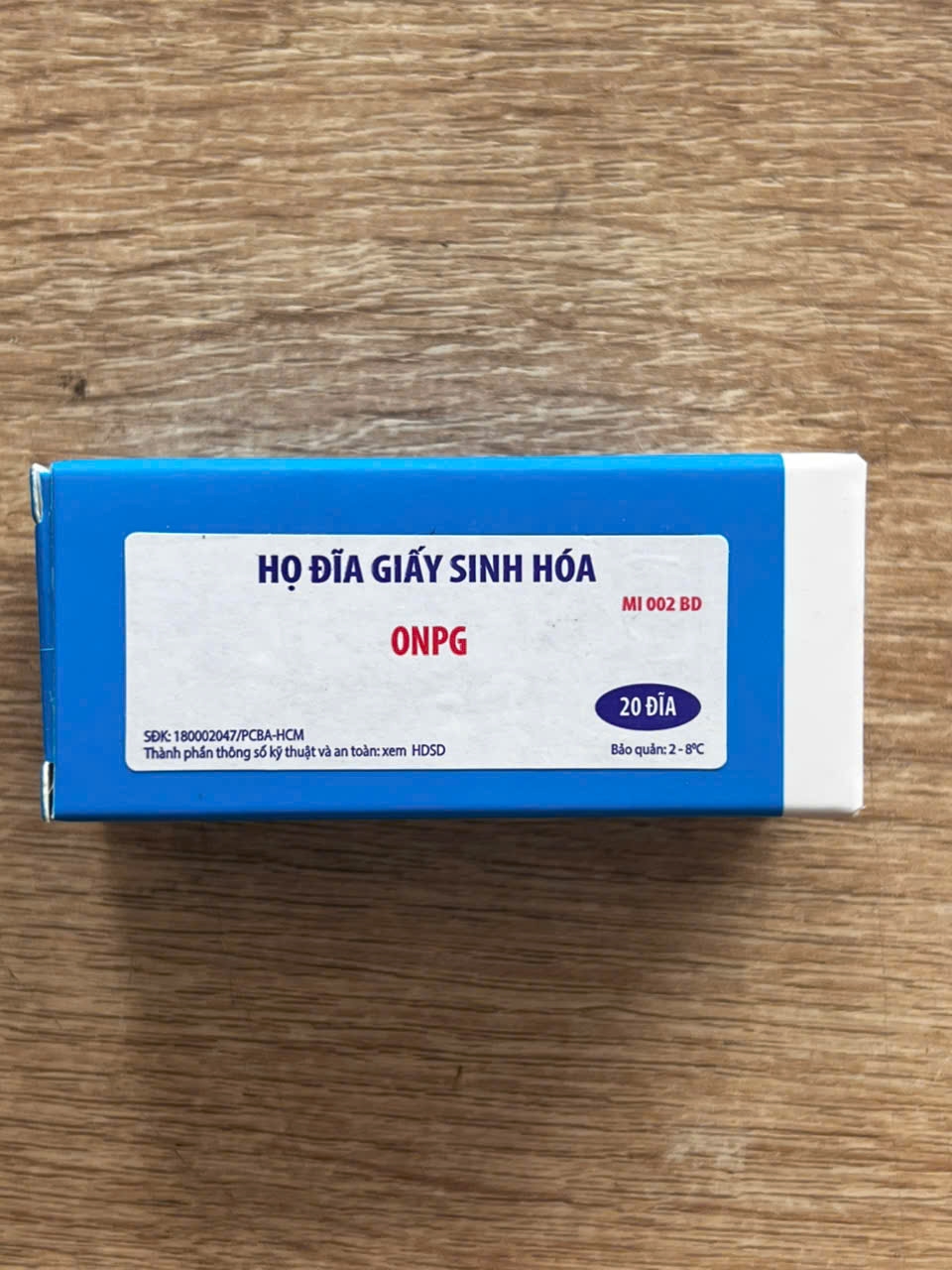 Đĩa giấy ONPG thử nghiệm β-galactosidase